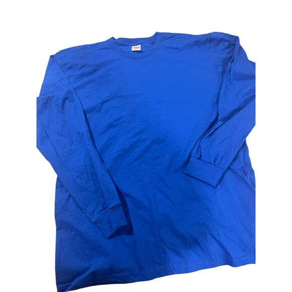 DEADSTOCK Supreme Blank Long Sleeve Tee - Royal Blue - Size XL - Picture 2 of 2